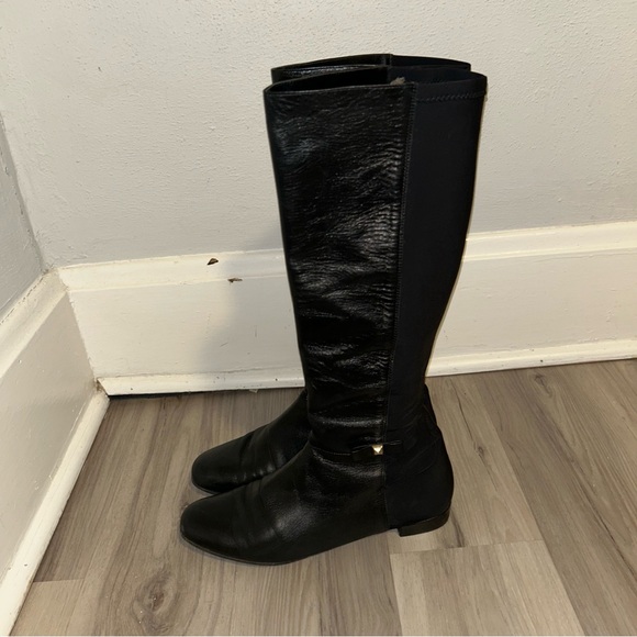 kate spade Shoes - Kate Spade Black leather riding Over the Knee Boots